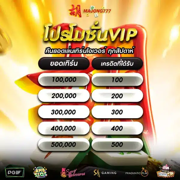 โปรโมชั่น VIP